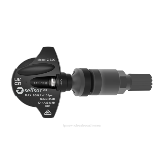 TPMS South Korea V6N2713 | 현대 oe 교체 tpms 센서 - oe p/n 52940l8200, 52933j5000 주파수 433mhz 금속 밸브 스템 - 짙은 회색